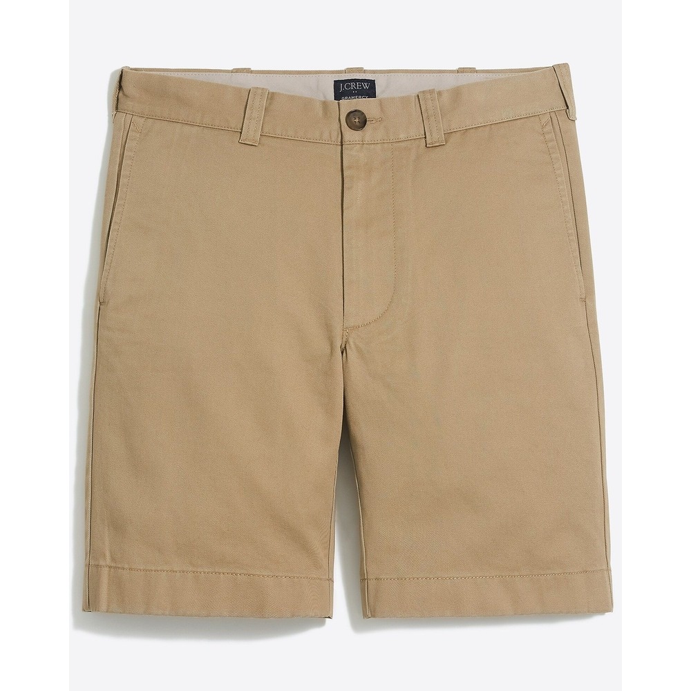 J Crew Shorts Men's 38 Gramercy 9" Khaki Cotton Twill Chino Casual preppy modern